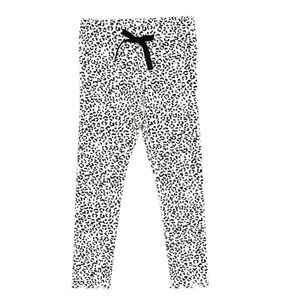 PETITE HAILEY LEOPARD LEGGINGS IN WHITE